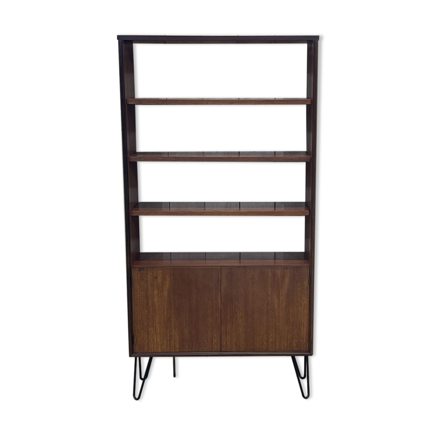 English library of the G-Plan brand of the 70s in teak