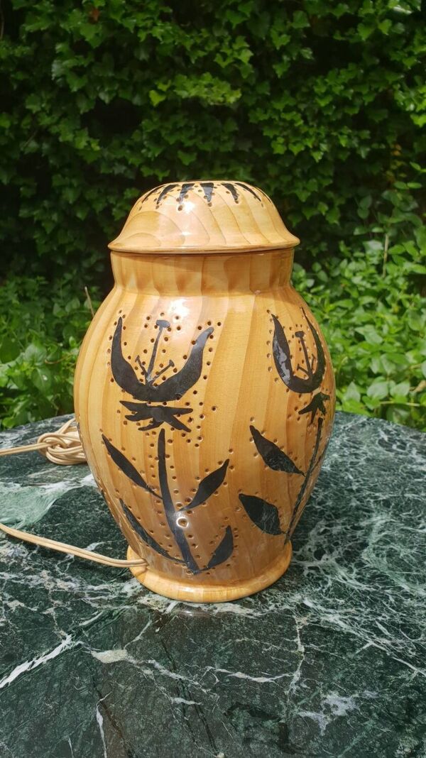 Lampe en céramique Vallauris 1950