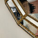 Vintage mirror in brass and parcloses 60s