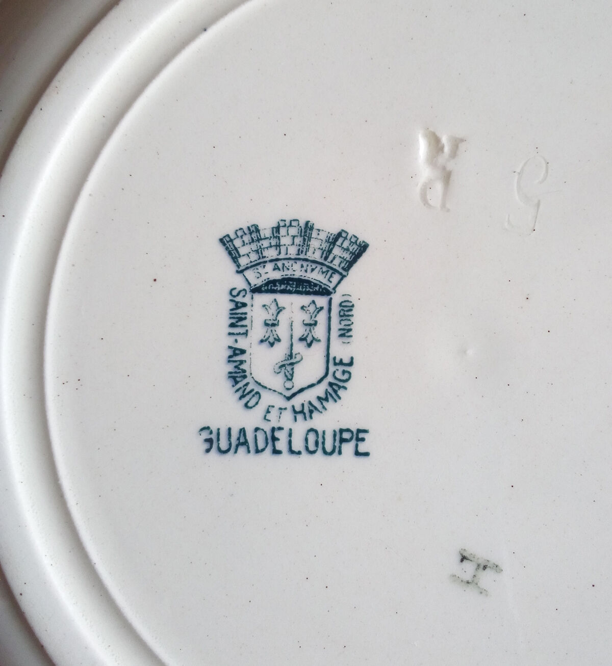 Assiette creuse St Amand - Guadeloupe
