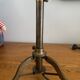 Adjustable table lamp – Tripod base in brass metal – Industrial style