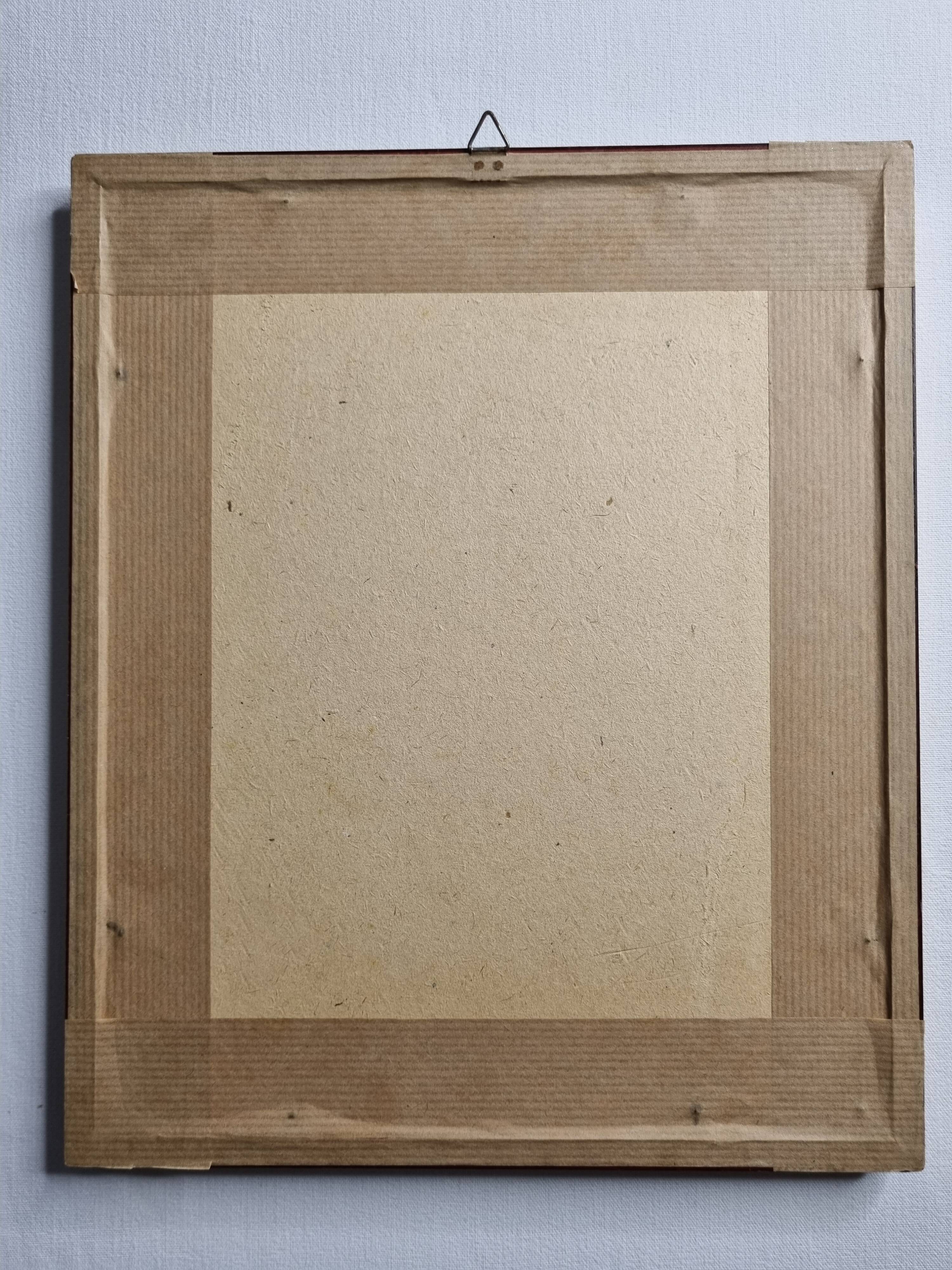 Screenprint after Jean Dubuffet, framed under glass, gilded frame, 24 x 28 cm
