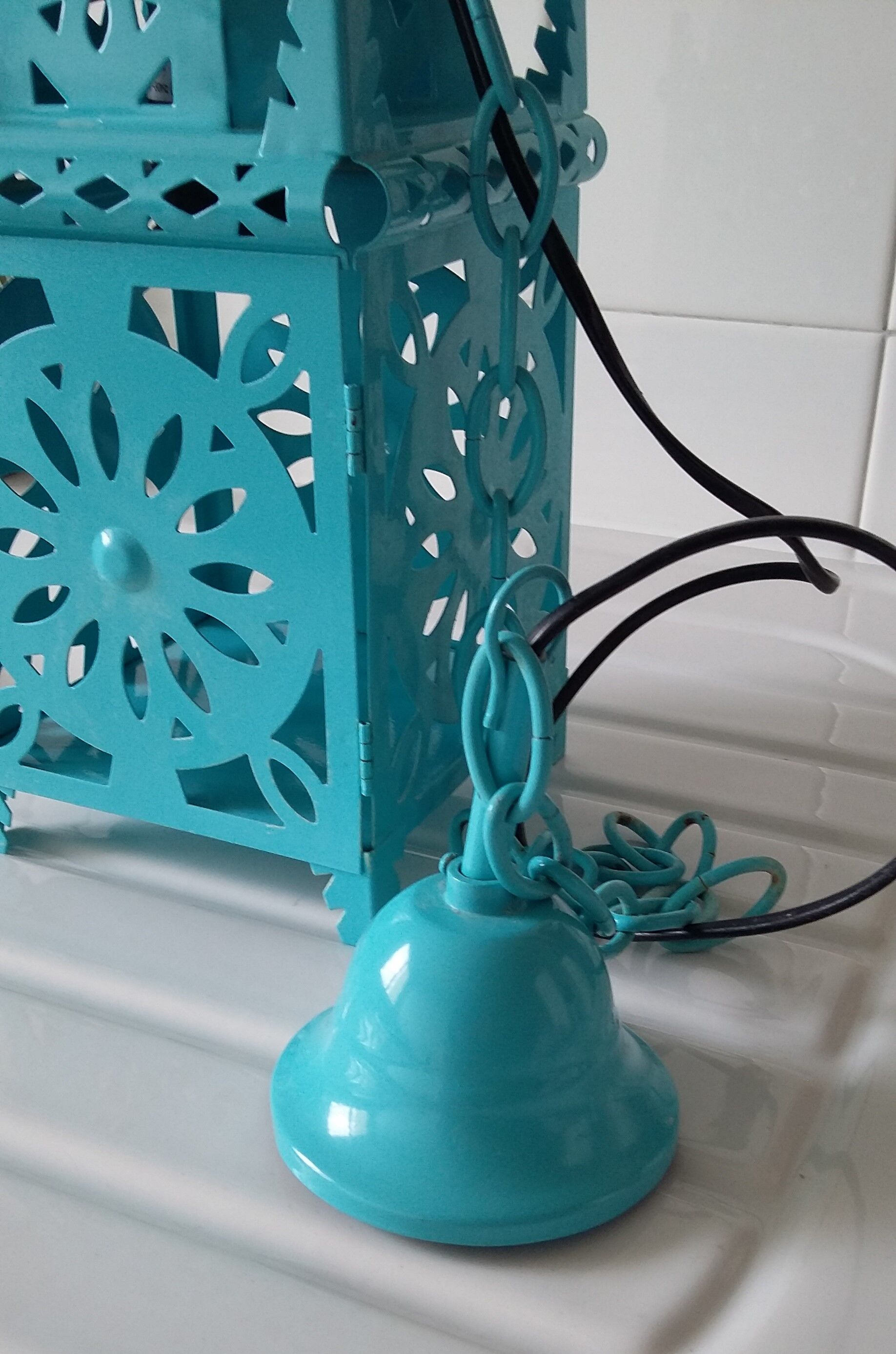 Oriental style lantern chandelier