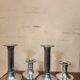 Set of 4 candlesticks "Luise" by Günther Lambert silver-plated metal