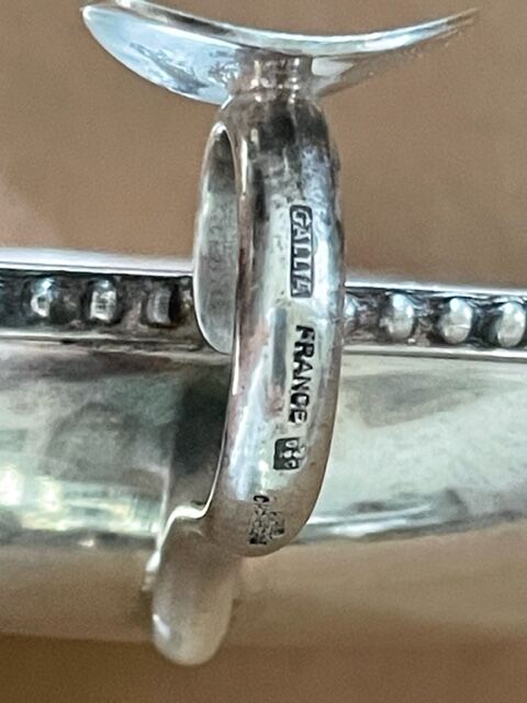 Empty ashtray Christofle pocket / Gallia silver metal
