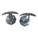 Aluminum cloakroom hooks
