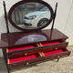 Coiffeuse vintage acajou
