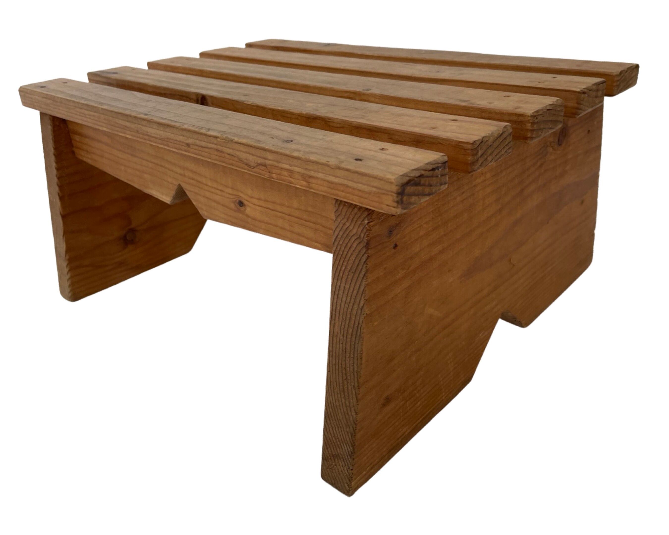 Vintage brutalist footstool minimalist design