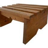 Vintage brutalist footstool minimalist design