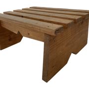 Vintage brutalist footstool minimalist design