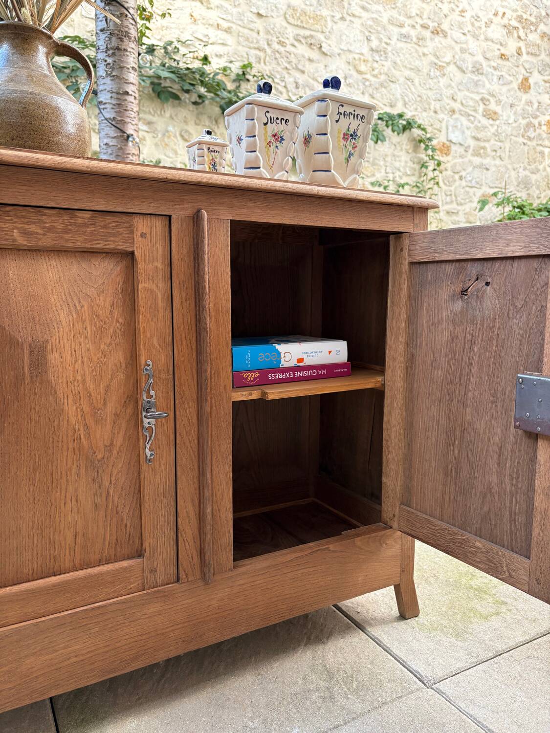 Small solid wood sideboard