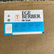 Mid-century scandinavian rug ege berber stratos denmark (183x275) 1970