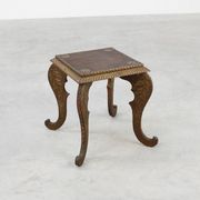 Arts & Crafts side table in oak and copper, United Kingdom ca. 1910