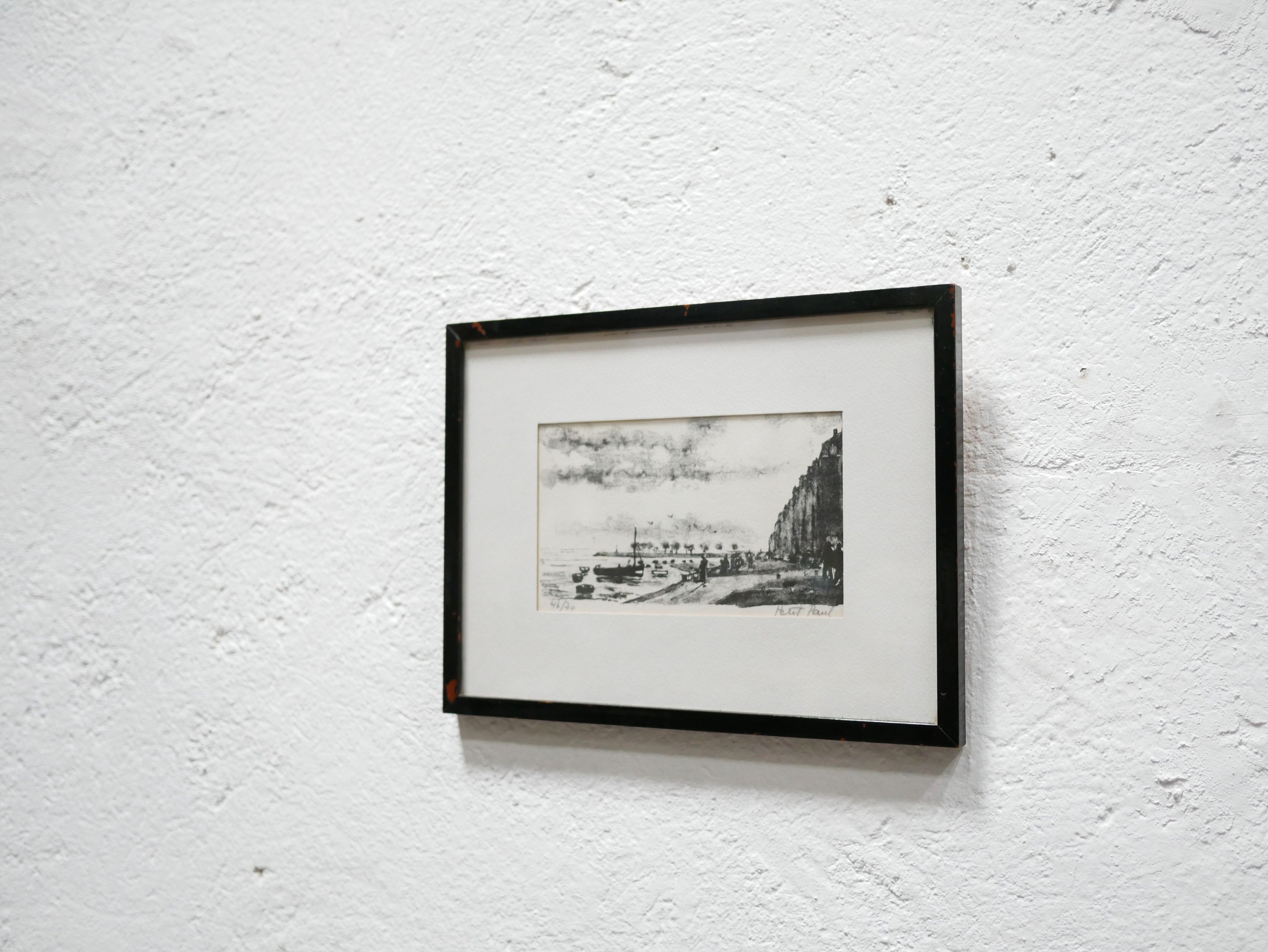 Lithographie signée Paul Petit