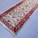 Very long tribal runner 440x82 cm tribal rug, beige, blue, vintage 2506