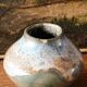 Petit vase en grès, monogrammé HR, glaçure expérimentale, début 20ème