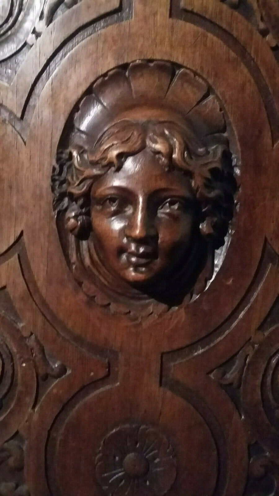 Walnut Renaisance corner buffet