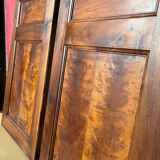 Pair of solid walnut cabinet doors
