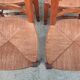6 straw-seated Provençal chairs