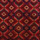 Vintage Baluch prayer rug in wool, Afghanistan 1940s.