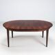 Gunni Omann large dining table in rosewood Omann Jun Denmark 1960