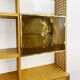 Gianluigi Gorgoni Display Unit 1970s  Fratelli Turi Bookshelf Glass Brass Briar Burl rizzo
