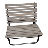 Metal and wood bench