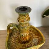 Enamel hand candle holder