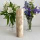 Straight vase in vintage alabaster or onyx