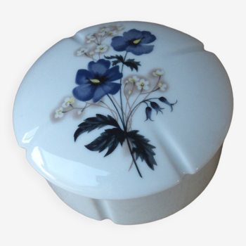 Old Limoges porcelain box Marcel Frank Floral Decor