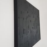 Abstract painting black monochrome painting