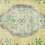 Anatolian handmade vintage rug 212 cm x 112 cm