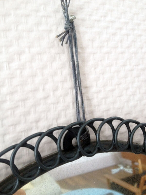 Vintage daisy mirror, 1950 27,5cm