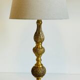 Lamp in brass solid and fabric