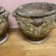 Pair of reconstituted stone planters