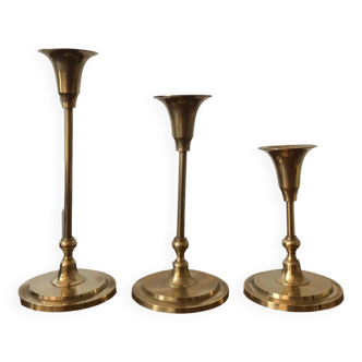 Trio de bougeoirs