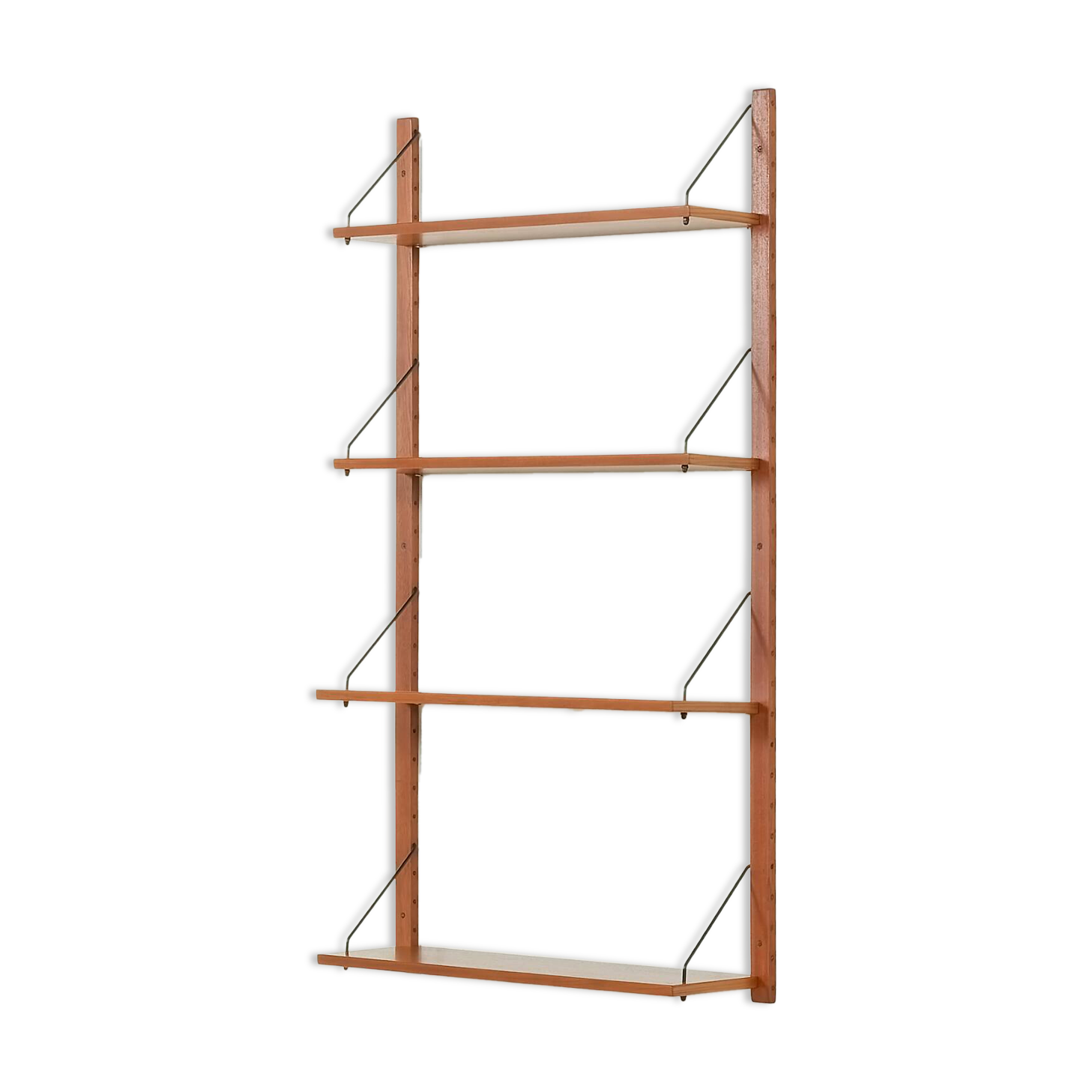 Danish teak shelving unit, set of 4 shelves, 1970s
