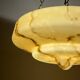 Art Deco pendant lamp in yellow glass, 1930s