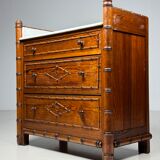 Faux bamboo chest of drawers 1900