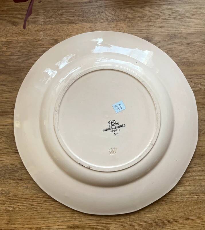 Digoin earthenware serving dish