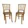 Paire de chaises bistrot cannées Mundus Ungvar Ungarn 1900