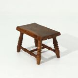 Alpine Chic Rustic Plant or Side Table 1950s