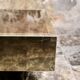 Brass solar flare bar coffee table, Cidue, Italy, 1970s