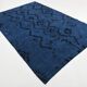 7x10 Midnight Blue Anatolian Wool Vintage Carpet, 204x296 Cm