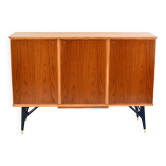 Vintage suede sideboard 1950s