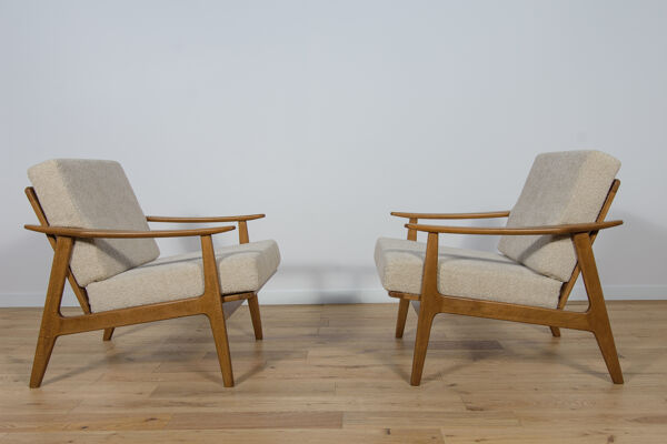 Fauteuils polonais des années 50 modèle 5825, années 1960, ensemble de 2