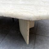 Travertine dining table