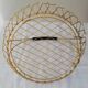 Lot 2 brass baskets and scoubidou 60s