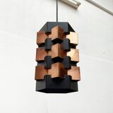 Danish copper pendant light from the mid-century by Lyfa, 1960s.