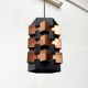 Danish copper pendant light from the mid-century by Lyfa, 1960s.